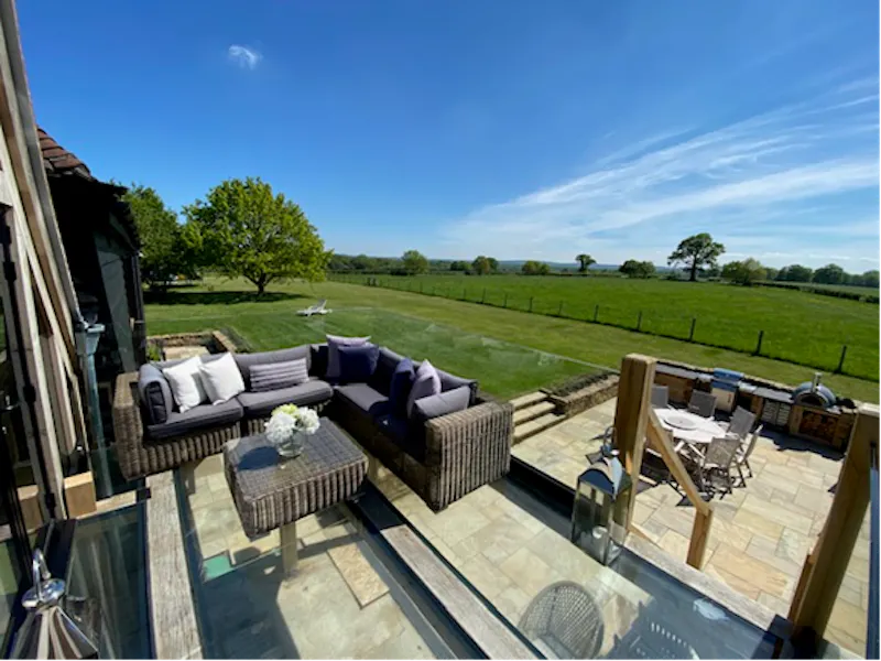 Terrace/Patio at Limpsfield family barn home, D2850 (photo 15)