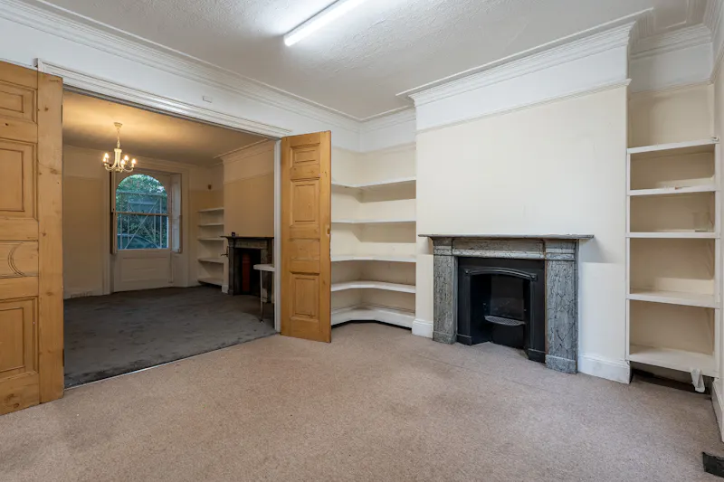 Through drawing room at Vacant Newington Green Georgian, A1682 (photo 16)