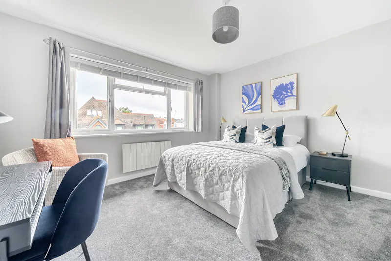 Bedroom at Light-filled Claygate Apartment, F1271 (photo 11)