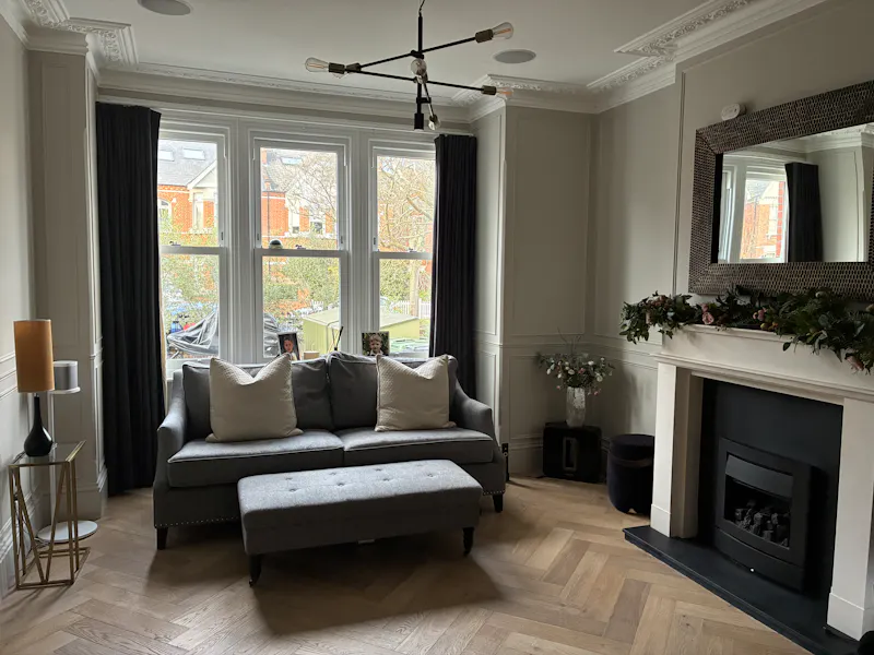 Fireplace at Edwardian semi in Clapham, E549 (photo 3)