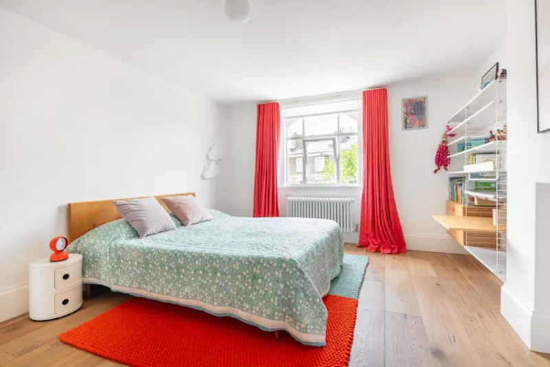 Bedroom at Architectural Camden Townhouse, A1684 (photo 20)