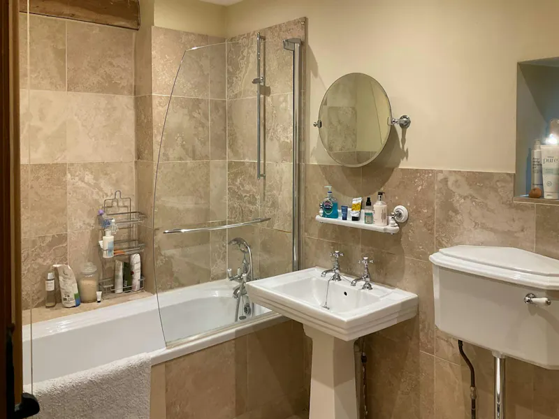 Bathroom at Beautiful Bedford barn, L777 (photo 24)