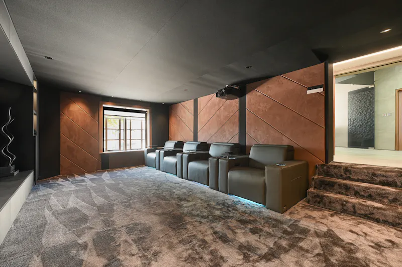 Home cinema at Sleek Modern Harrow apartment, B2118 (photo 10)