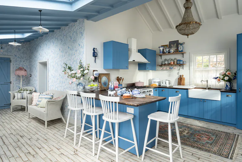 Kitchen at Colourful cosy Hertford cottage, C954 (photo 15)