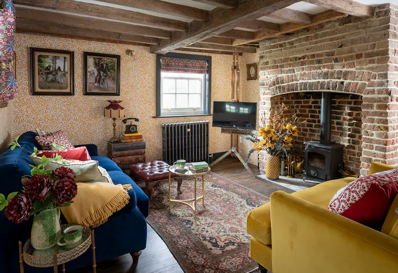 Living Room at Colourful cosy Hertford cottage, C954 (photo 6)