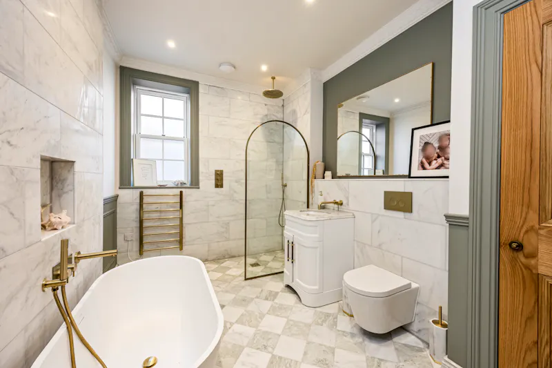 Bath at Renovated Hove rectory , B2117 (photo 30)