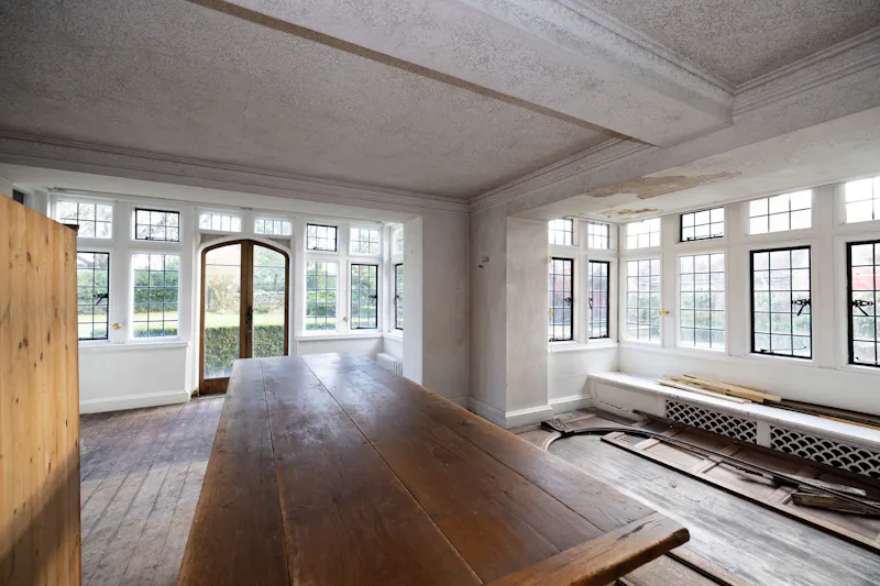 French doors at Vacant Reading Tudor manor, M371 (photo 11)