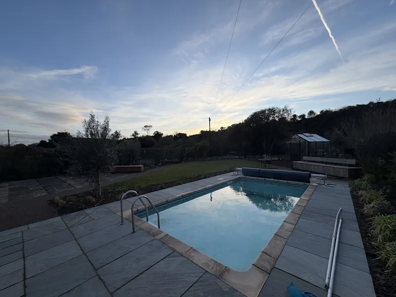 Swimming pool - outdoor at Earthy Deal sea front house , D2866 (photo 21)