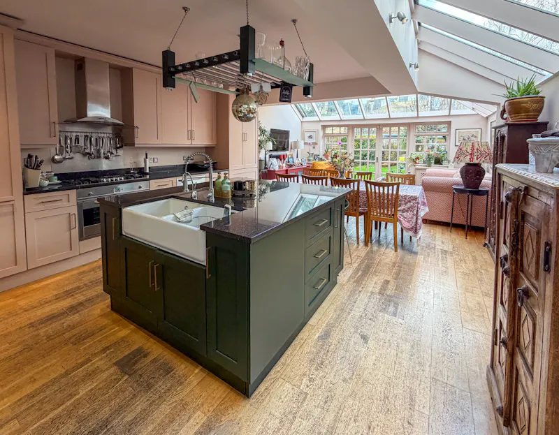 Floor - wooden at Barons Court Victorian terrace, B2123 (photo 2)
