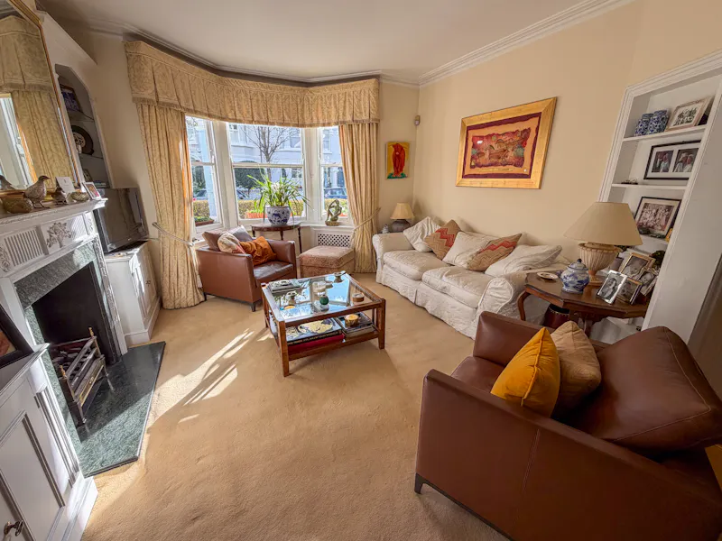 Living Room at Barons Court Victorian terrace, B2123 (photo 12)