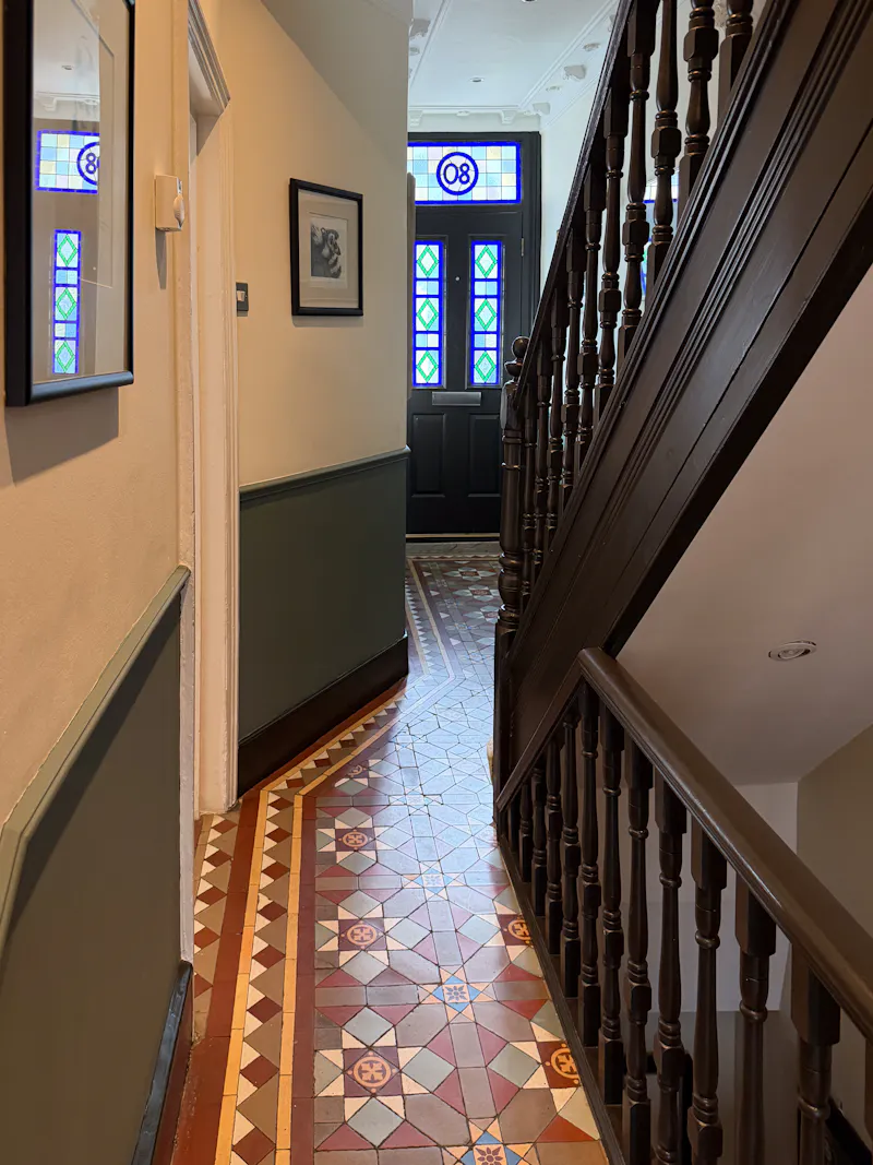 Floor - tiled at Barons Court Victorian terrace, B2123 (photo 17)