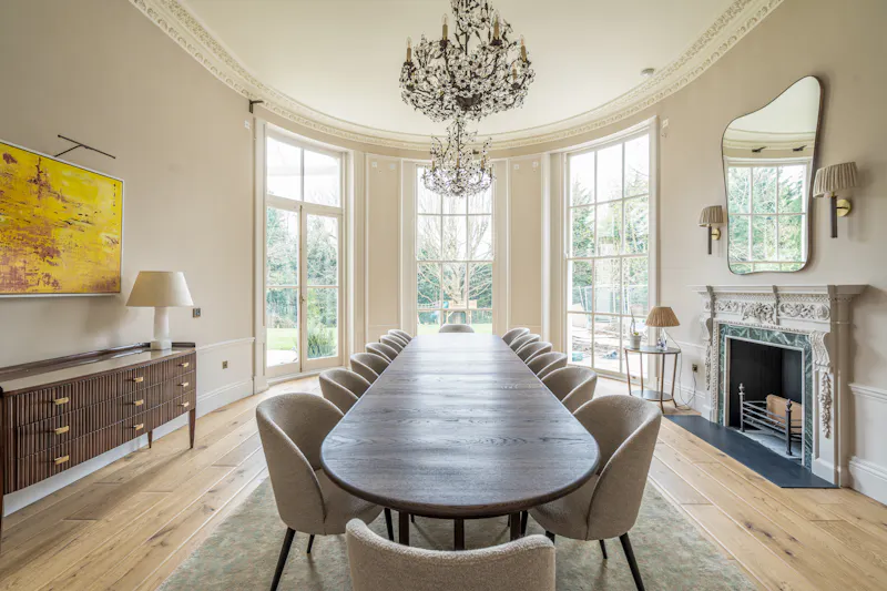 Dining room at Mill Hill Georgian mansion , A1689 (photo 18)