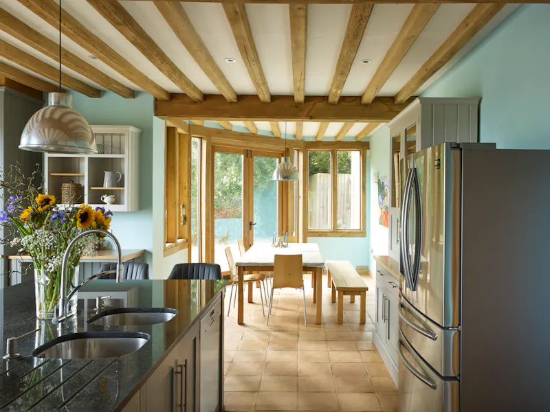 Kitchen at Oak framed Bayford house, D2156 (photo 9)