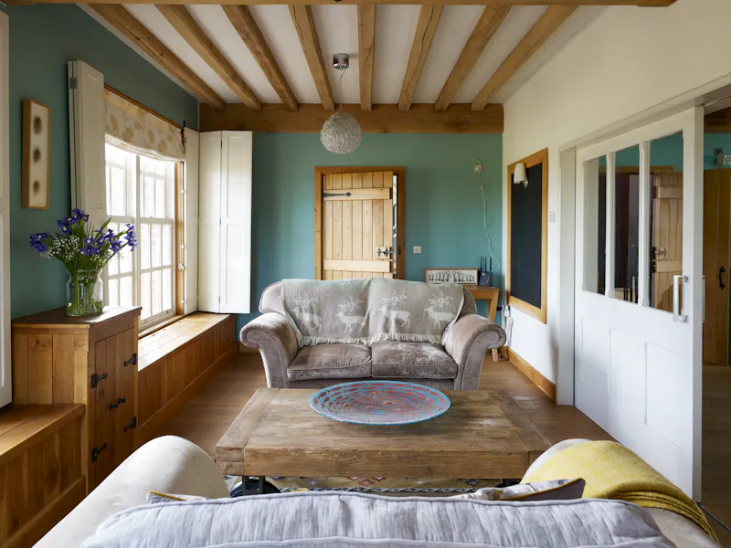 Living Room at Oak framed Bayford house, D2156 (photo 17)