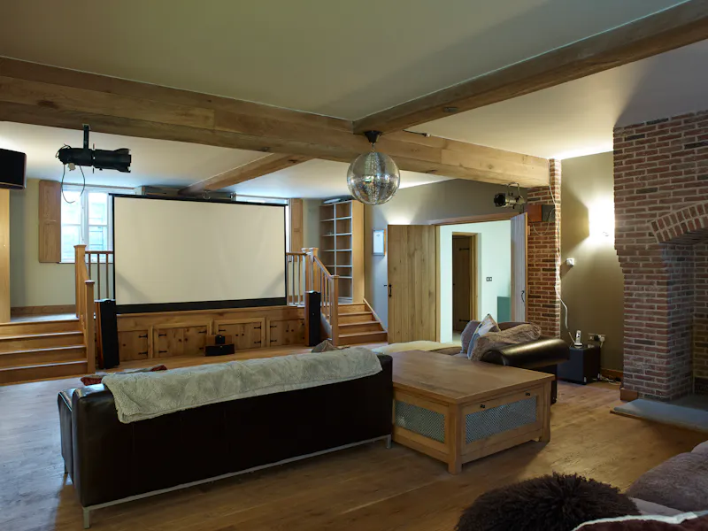 Home cinema at Oak framed Bayford house, D2156 (photo 46)