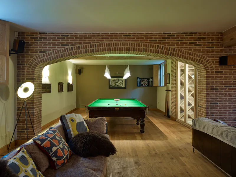 Games room at Oak framed Bayford house, D2156 (photo 49)
