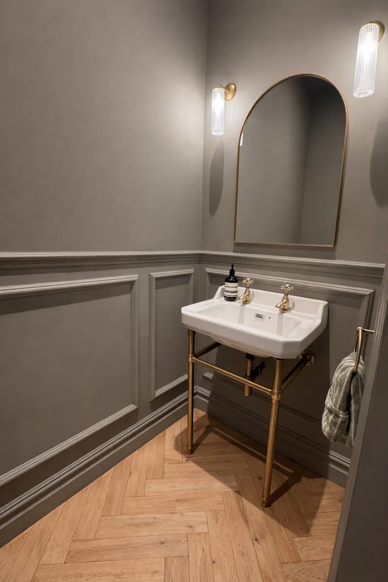 Bathroom at Elegant Edwardian Oxshott home, E553 (photo 17)