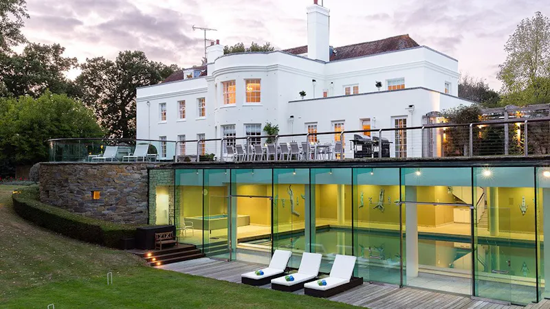 Swimming pool - indoor at Elegant Ashington estate home, A1692 (photo 39)