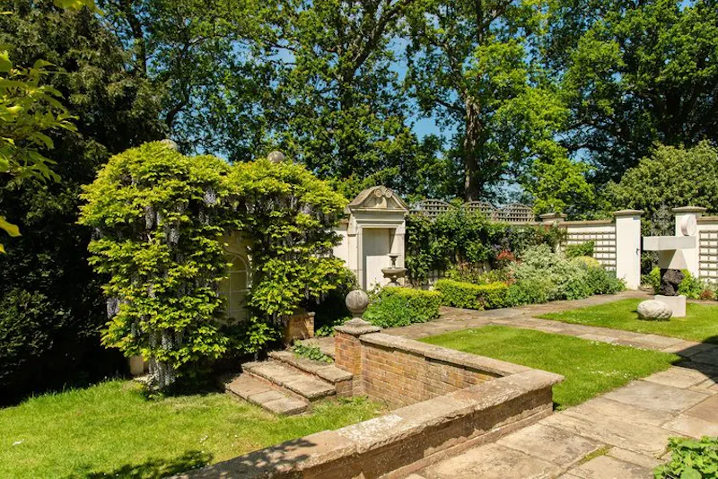 Walled garden at Elegant Ashington estate home, A1692 (photo 28)