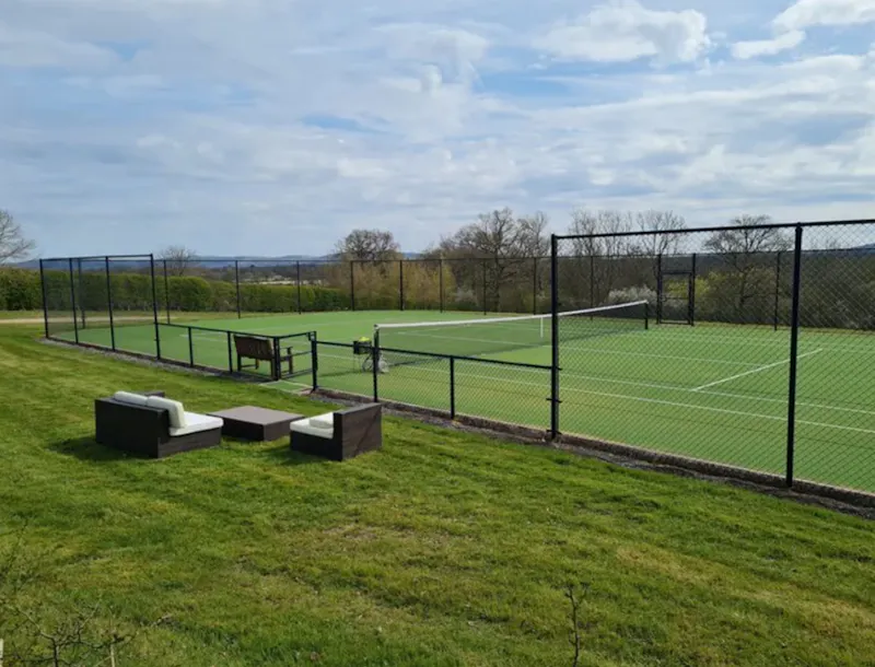 Tennis court at Elegant Ashington estate home, A1692 (photo 37)
