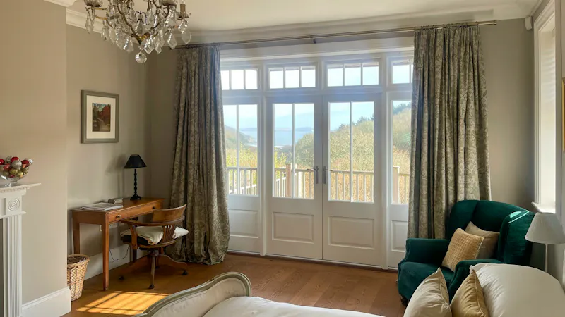 Bedroom at Striking Falmouth coastal home, D2869 (photo 33)