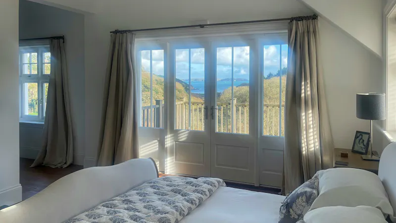 Bedroom at Striking Falmouth coastal home, D2869 (photo 36)