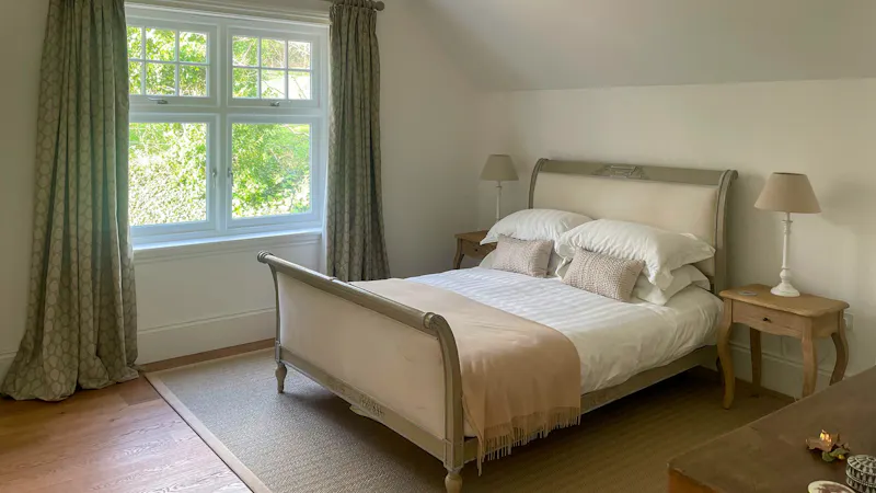 Bedroom at Striking Falmouth coastal home, D2869 (photo 38)