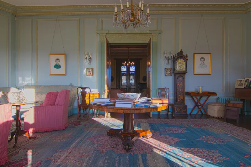 Living Room at Grand Whittington stately home, A1694 (photo 3)