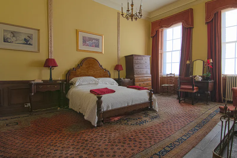 Bedroom at Grand Whittington stately home, A1694 (photo 20)