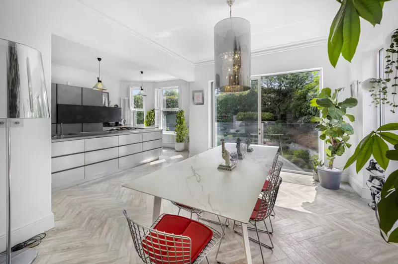 Kitchen at Sleek Victorian Altrincham Home, B2130 (photo 3)