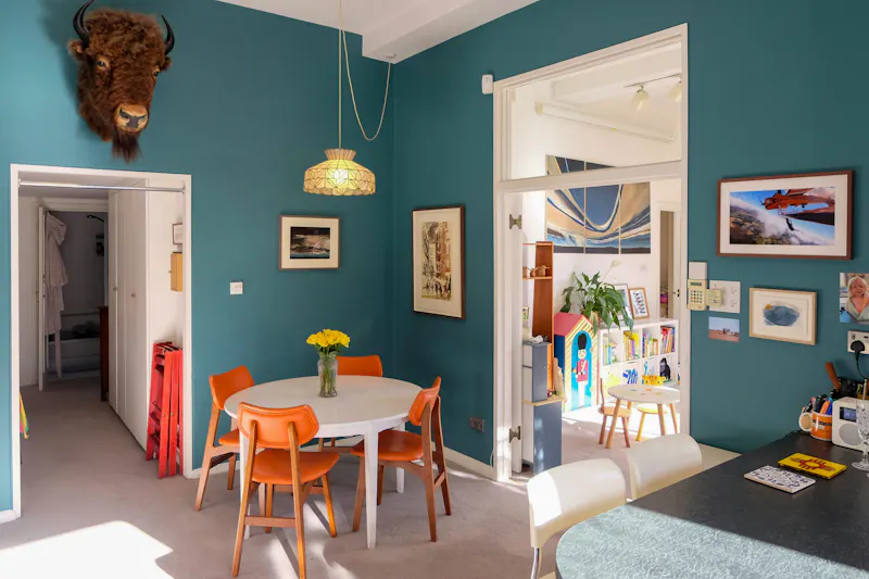 Dining room at Retro Hampstead Flat, F1276 (photo 17)