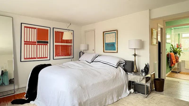 Bedroom - main at Cool 60s Roehampton townhouse, D2878 (photo 12)