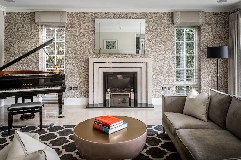 Fireplace at Glamorous Burwood mansion, D2877 (photo 7)