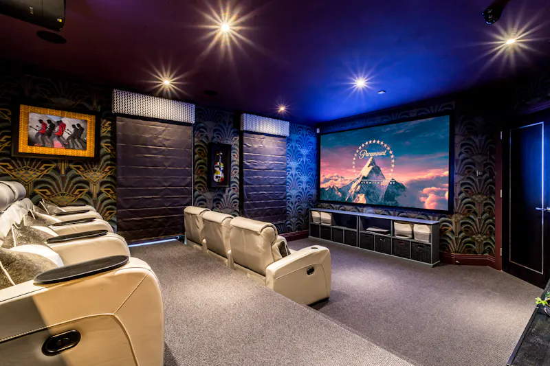 Home cinema at Glamorous Burwood mansion, D2877 (photo 30)