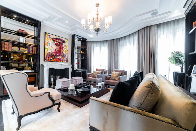 Living Room at Luxurious Knightsbridge townhouse, A1698 (photo 7)
