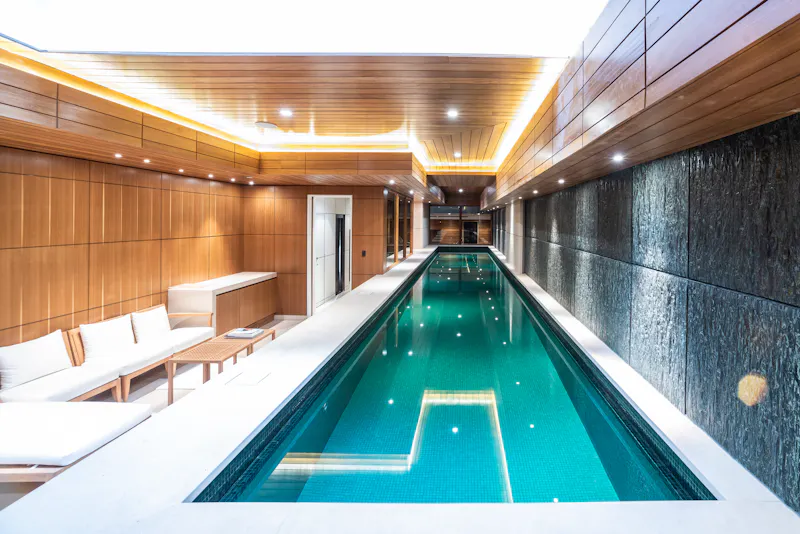 Swimming pool - indoor at Luxurious Knightsbridge townhouse, A1698 (photo 33)
