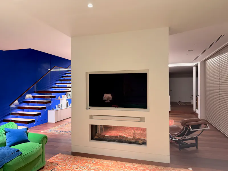 Fireplace at Architect-Designed Ipsden Home, K519 (photo 9)