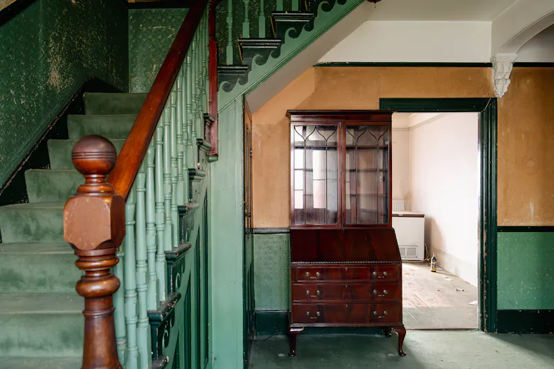 Staircase at Unique untouched Malden home, B2139 (photo 3)