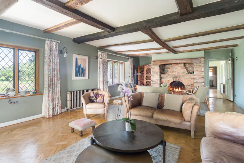 Living Room at Canterbury Georgian Farmhouse , A1703 (photo 3)