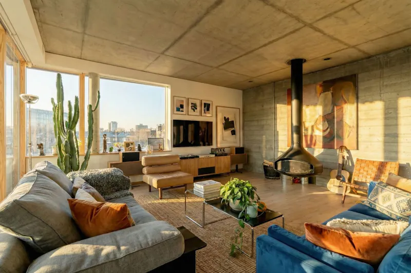 Living Room at Architectural Kensal Rise Home, K503 (photo 5)