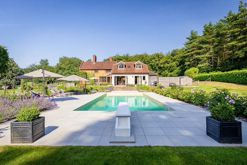 Swimming pool - outdoor at Striking Surrey Hills House, M305 (photo 50)