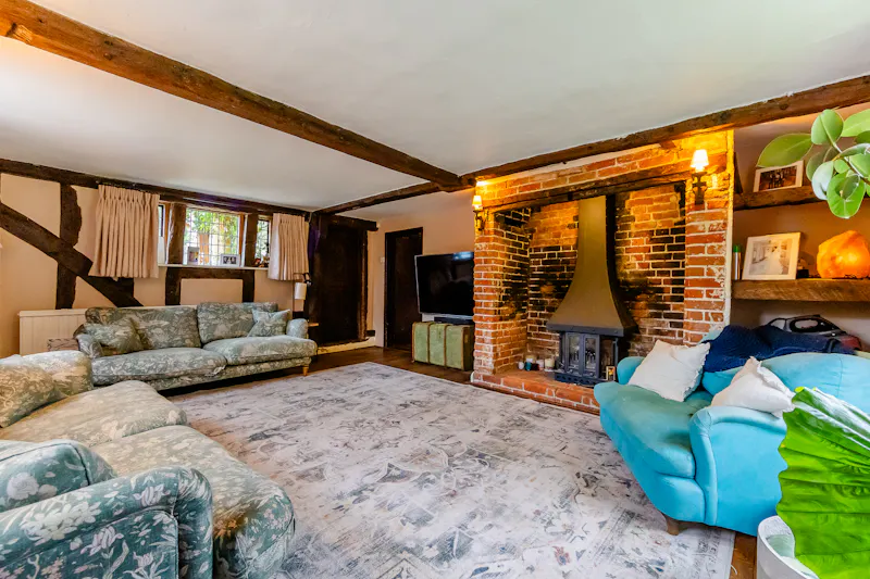 Living Room at Saffron Walden Period Farmhouse, L780 (photo 8)