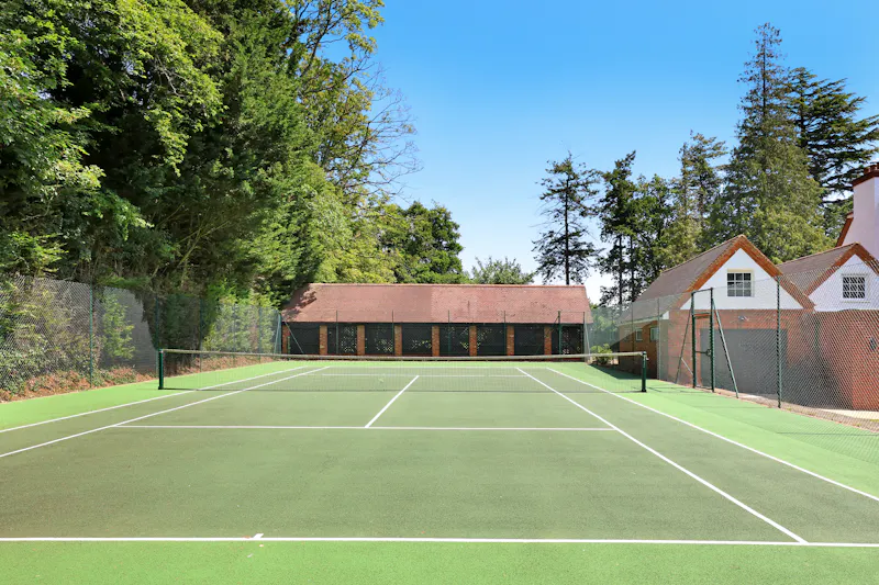 Tennis court at Rickmansworth Edwardian Villa, E542 (photo 40)