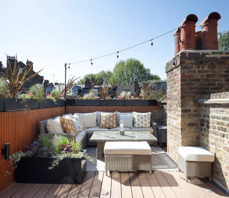 Roof terrace at Sleek Highbury Victorian Home, B2148 (photo 16)