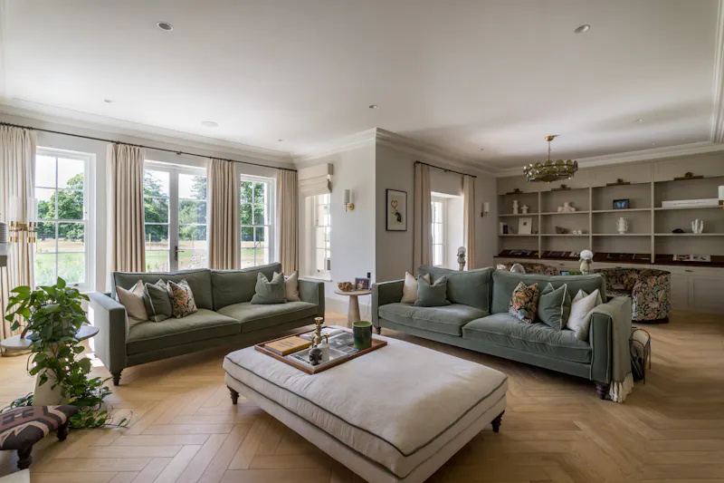 Living Room at Elegant Surrey Modern Mansion, D2888 (photo 30)