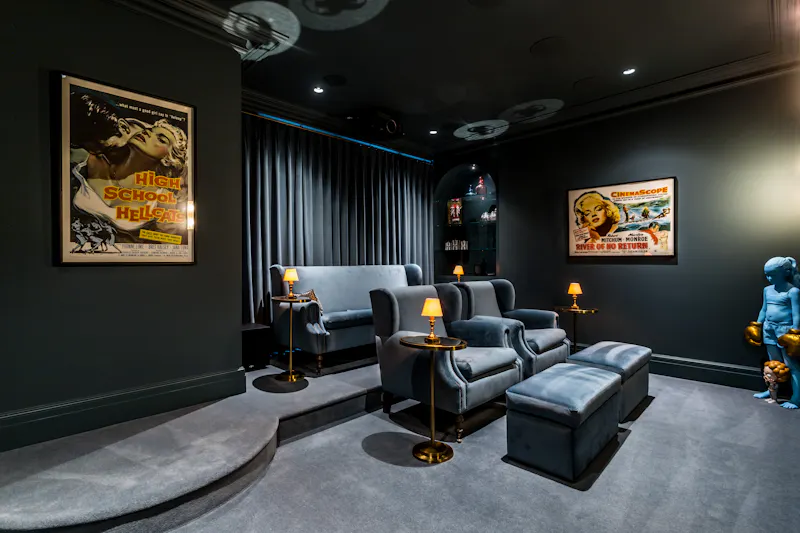 Home cinema at Elegant Surrey Modern Mansion, D2888 (photo 46)