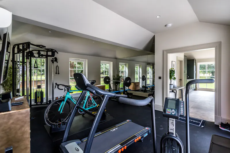 Gym at Elegant Surrey Modern Mansion, D2888 (photo 115)