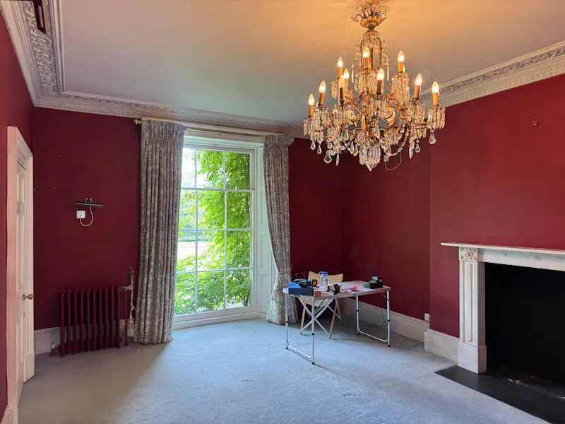 Fireplace at Vacant Georgian Country House, A1707 (photo 5)