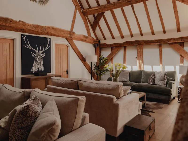 Living Room at Bold Nuffield Barn Conversion, L679 (photo 17)