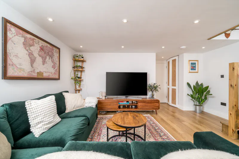 Living Room at Sleek Clapham Junction Flat , F1284 (photo 7)